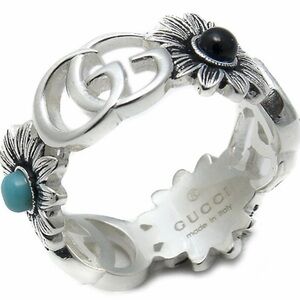 Gucci Green Gemstone Silver Ring 7 - Iconic Design